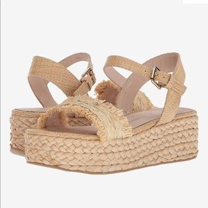 Platform sandals. Never worn. size8